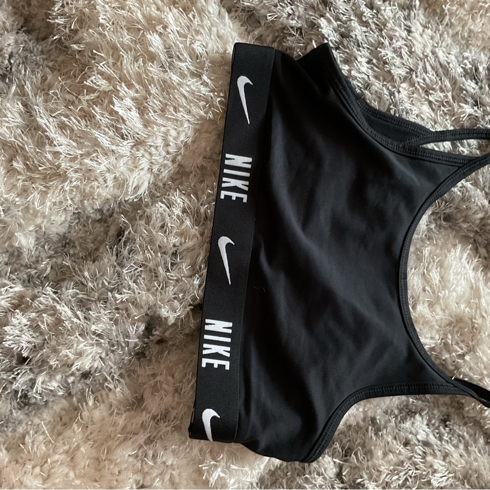 Nike Black Sports Bra with Racerback Design